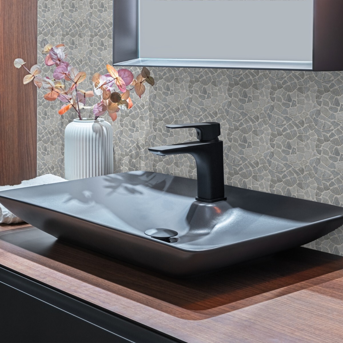 Nusa Grey Random Mosaic Wall & Floor Tile ($10.09/SqFt)