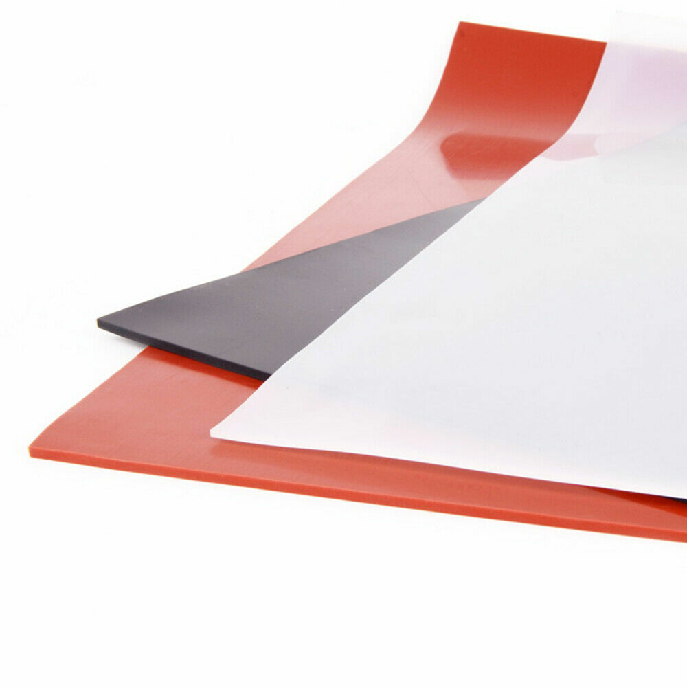 500mm x 500 mm Silicone Rubber Sheet Seal Pad 0.1mm-3mm High Temp Resistance