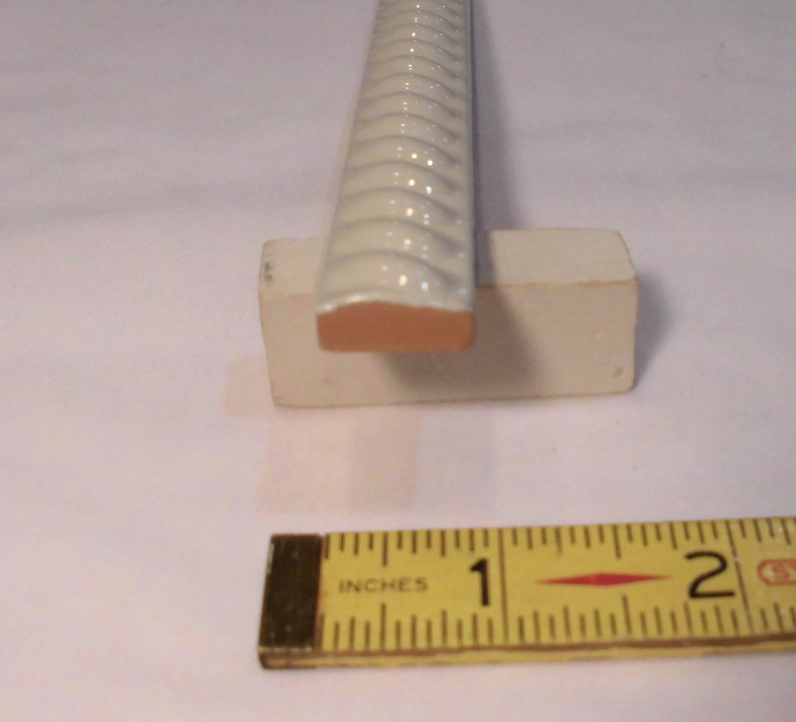 10 pcs. *Bone-Vanilla color: Ceramic Liner-Pencil-Sizzle Tiles; 5/8″ X 6″ Twist