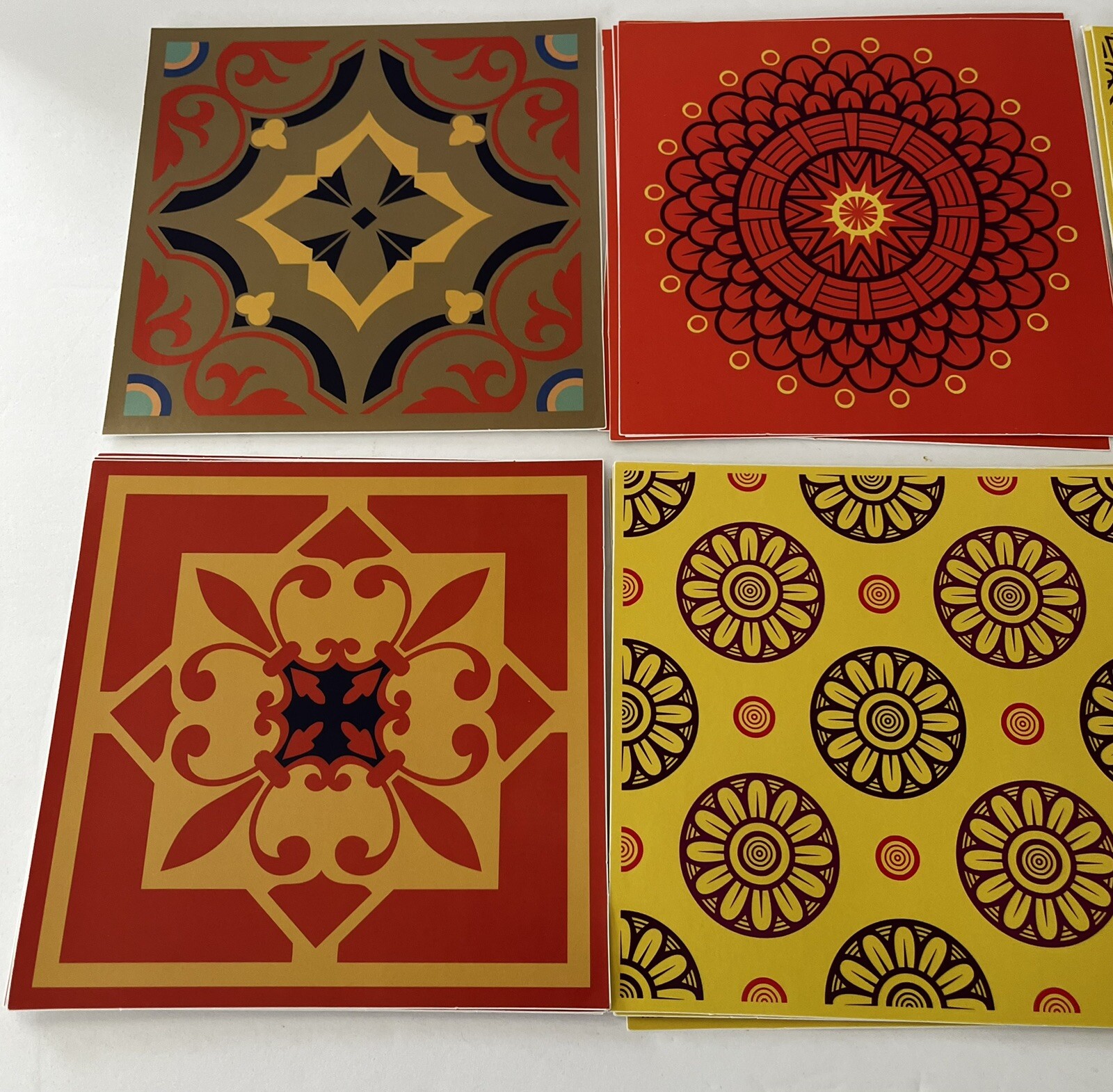 Walplus Mara Colorful Mix Mediterranean Wall Tile 6”Stickers – 75 Pieces Asst.