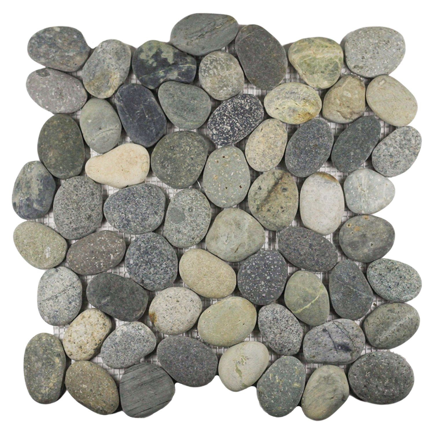 Tan Pebble Natural Stone Mosaic Wall & Floor Tile ($11.50/SqFt)