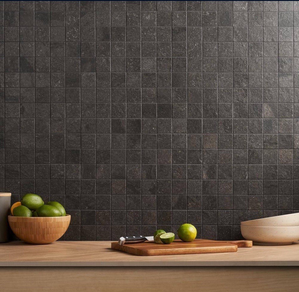 IVY HILL TILE 9QDominion Charcoal Black 11.81 in. x 11.81 in.