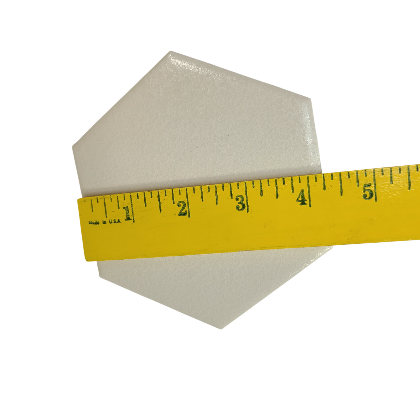 Beige Bone Almond Ceramic Tile Hexagon FT Subway Vintage Mid Century Crystalline
