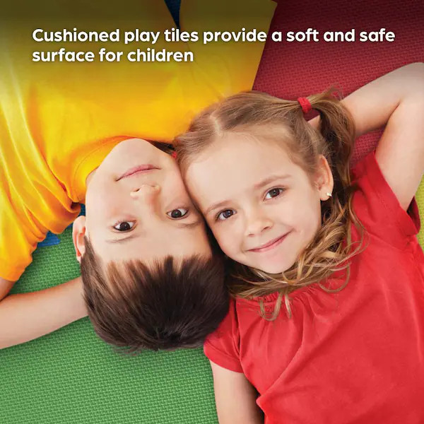Multi-Purpose 24 in. x 24 in. Interlocking Multi-Color Foam Flooring Recyclamat