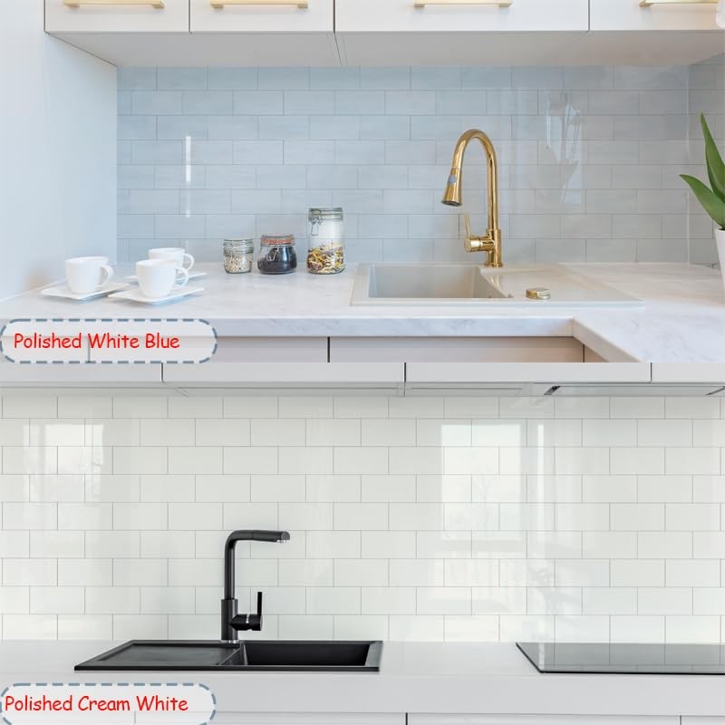 Peel and Stick backsplash 3 x 6 Inches 3D PVC Composite Wall Tile Stick on Ba…