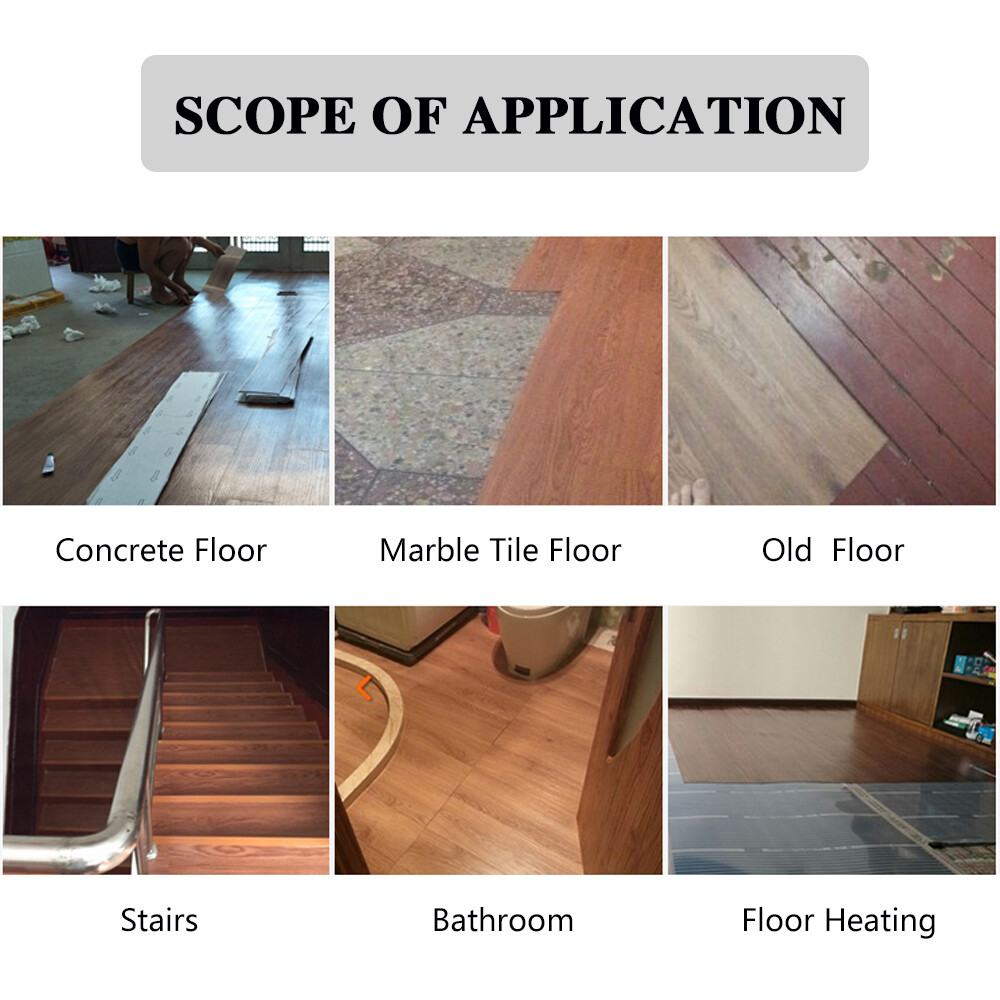 36Pcs Self-Adhesive PVC Vinyl Floor Planks Wood Tiles Peel Stick 54 Square Feet