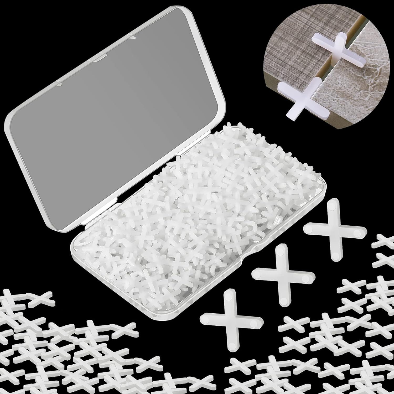 500 Pieces Wide Tile Spacers Tiles Leveler Spacers Replaceable Levelers Wall Flo