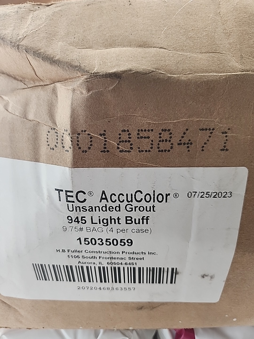 TEC – 620 – AccuColor Premium Unsanded Grout – 945 Light Buff – 9.75 lb – Qty 4