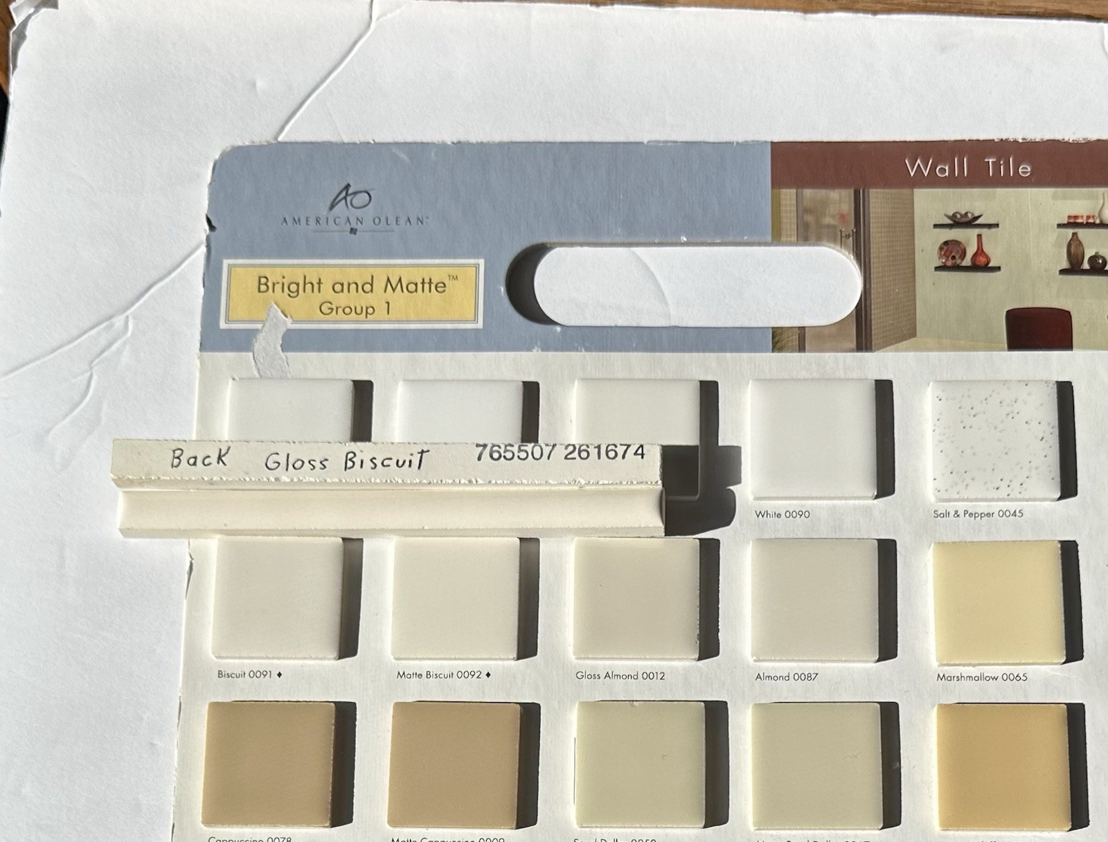 1 pc. Gloss Biscuit Color: Ceramic-Pencil – Liner – Sizzle – Tile, 6″ X 7/16″
