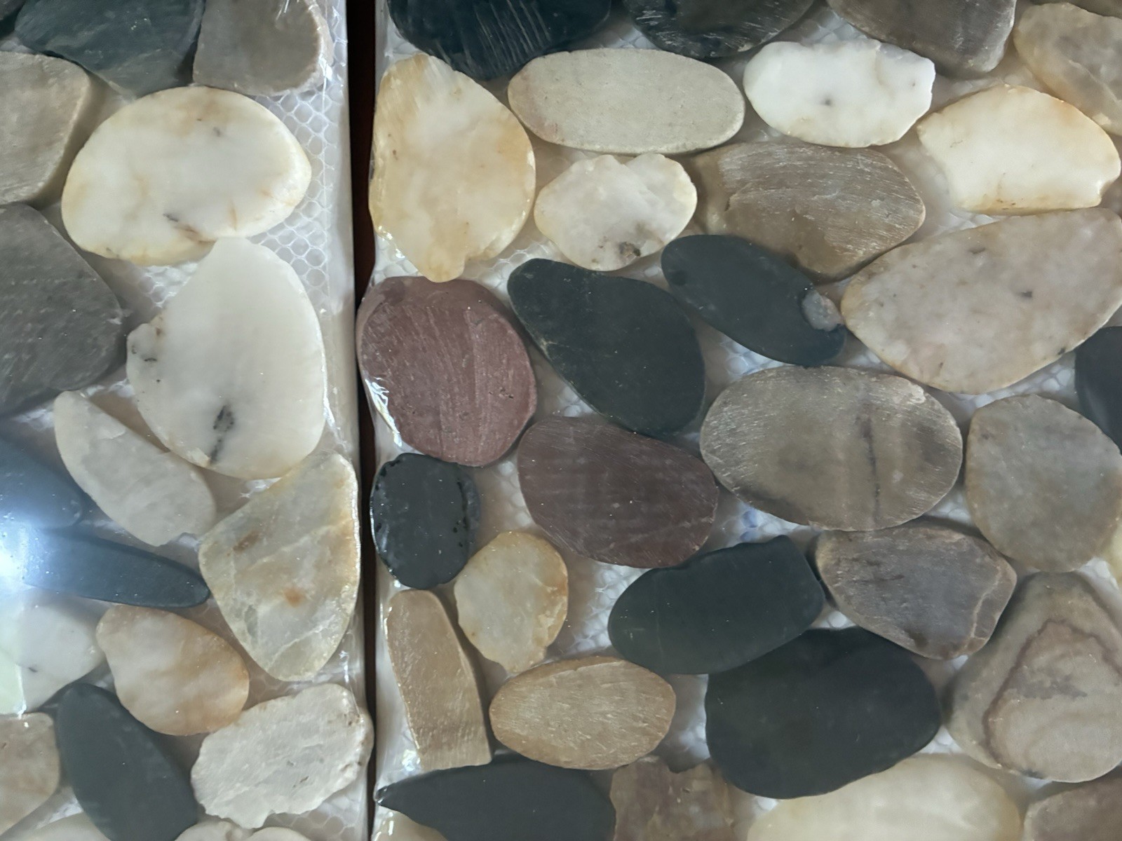 Pebblino Mosaici Flat Mixed Honed Pebble 12×12 #100132174 Lot of 4