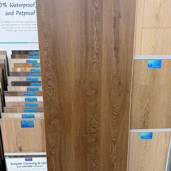Premium Coretec Enhanced, 22 Mil Wear Layer 9”x72”Boards in Crimson Flame