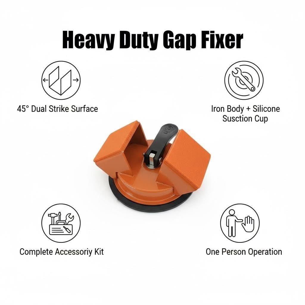 Heavy Duty Floor Gap Fixer Tool with Hammer for Hardwood-Laminate/Vinyl Flooring