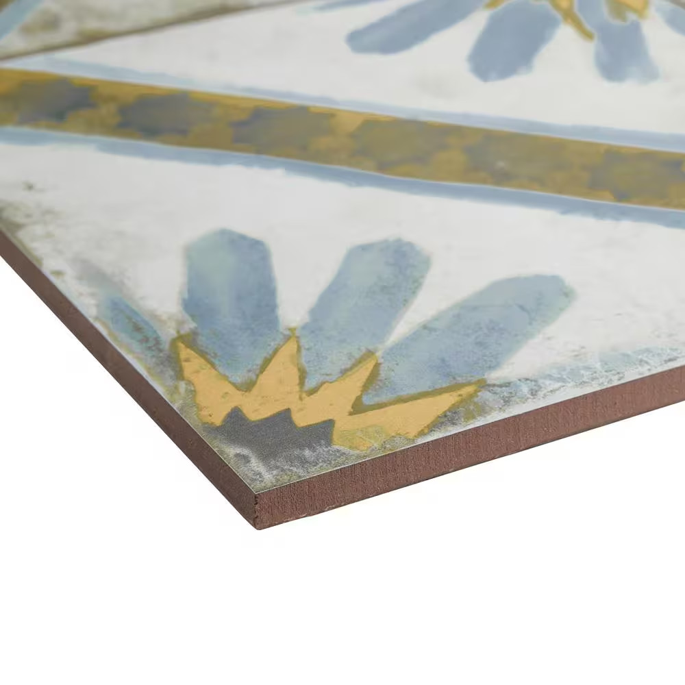 Kings Marrakech Blue 17-5/8 In. X 17-5/8 In. Ceramic Floor and Wall Tile (10.95