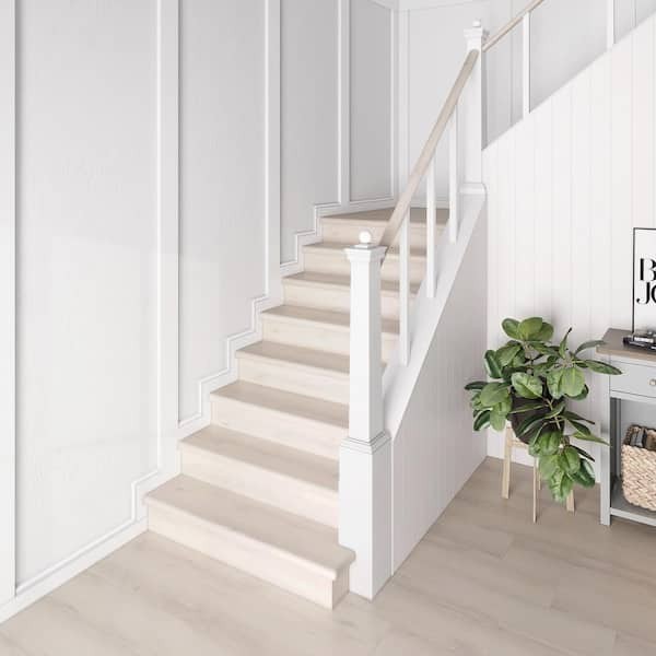 Cap A Tread 2 Pk Spring Park Oak 47″ Vinyl Overlay Stair Tread & Riser Kit 7112