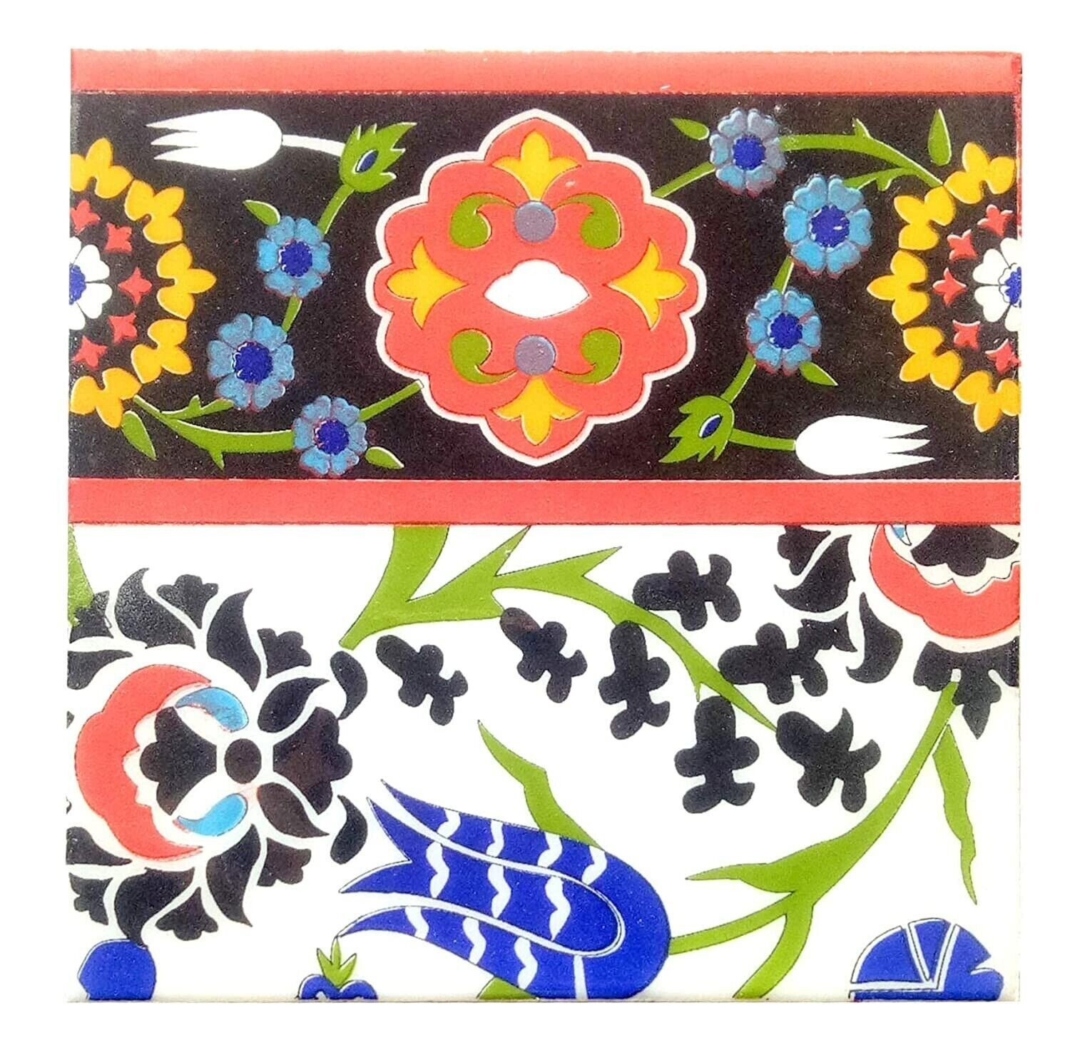 Home Decor Wall Mural Mosaic Tiles Ceramic Handmade Wall Tiles 6X6” Pack Of 6