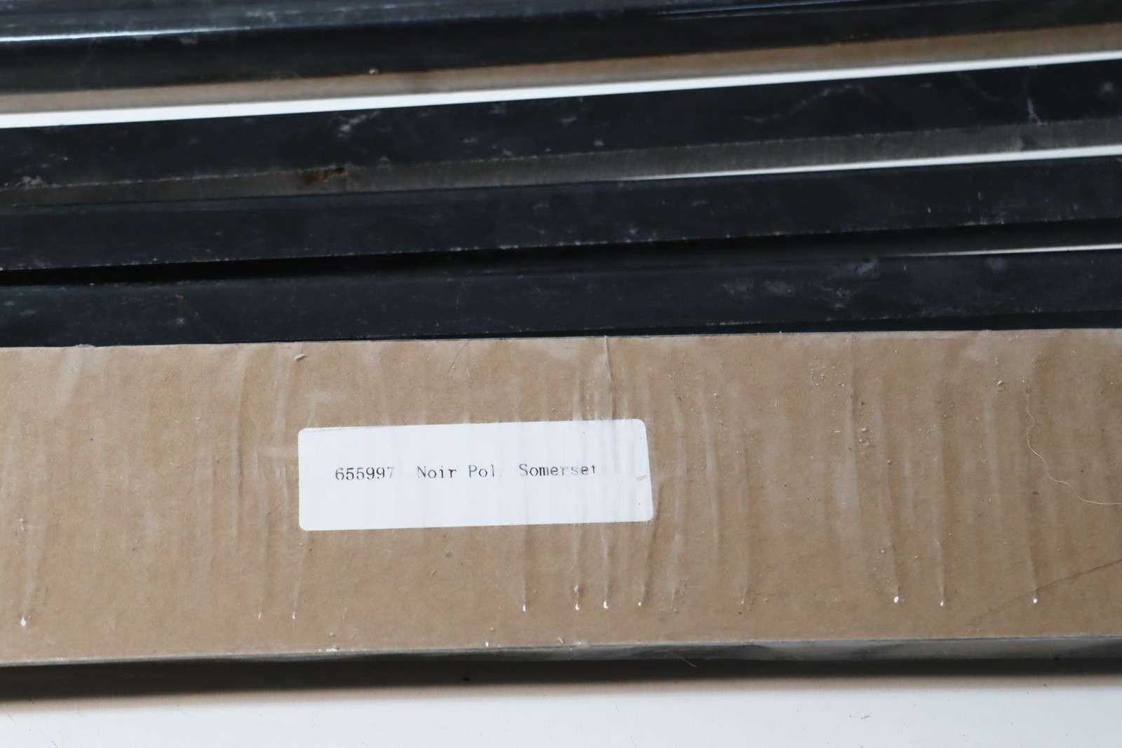 33’ Pieces Of “The Tile Shop” Noir Polished Somerset Trim Tile .4”x12” 655997