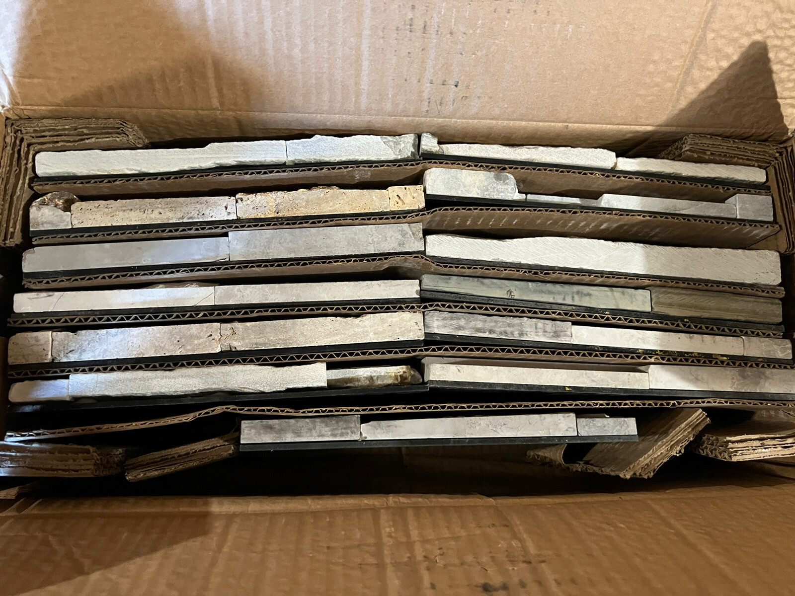 (13 Samples) 10″ x 5″ ROCKMOUNT STACKED STONE COLLECTION SAMPLE SET SEE COLORS!!