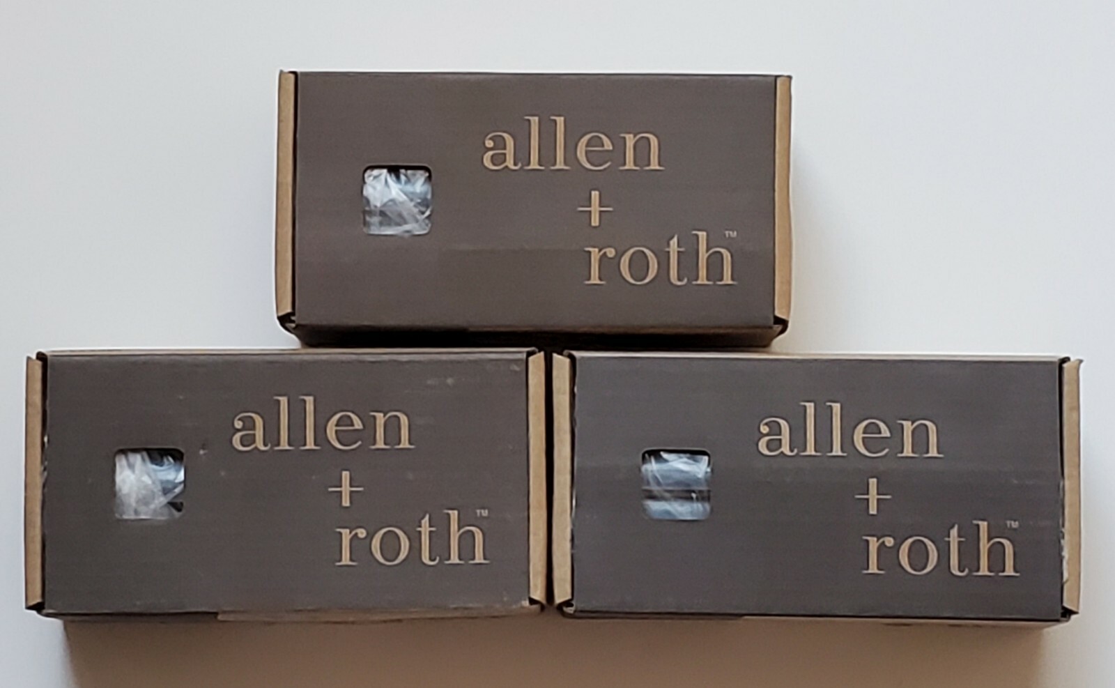 Lot of 3 Allen + Roth 6 Pack Blue Ceramic Chair Rail Tile 2″ x 6″ 0857821