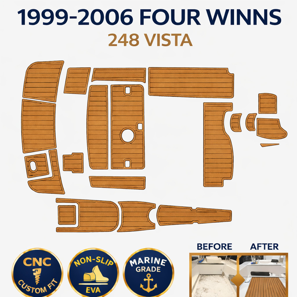 1999-2006 Four Winns 248 Vista EVA Boat Flooring Custom Fit Deck Kit