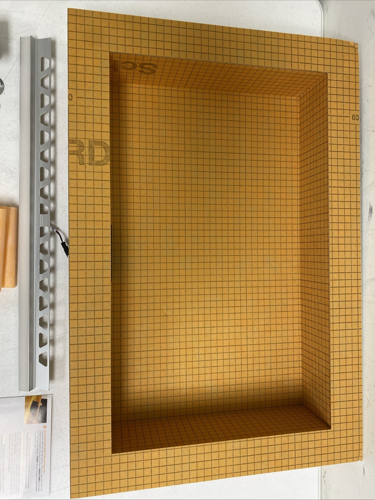 Schluter KB12SNLT4WWF KERDI-BOARD-SNLT 20″x12″ Shower Niche w Liprotec LED Light