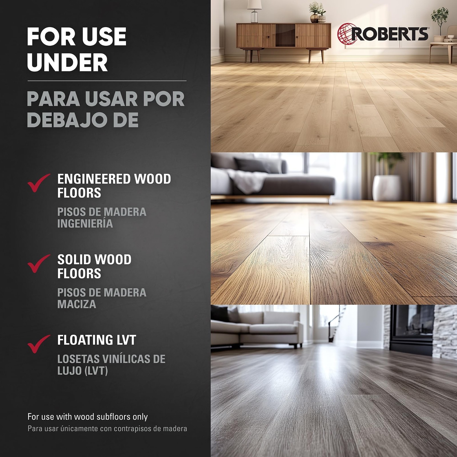 ROBERTS 70-198 Silicone Moisture Barrier Underlayment for Wood Floors LVP 200