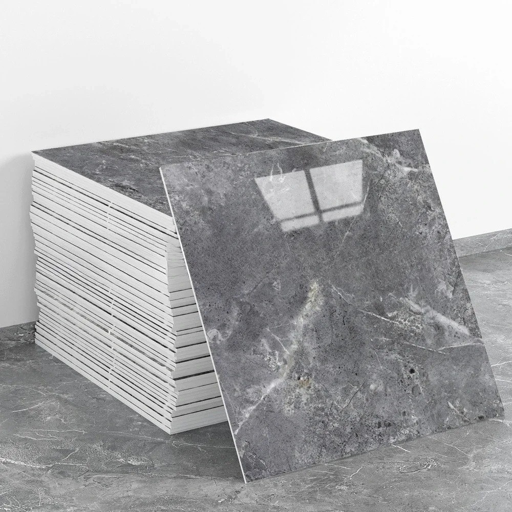 10Pcs Peel and Stick Marble Floor Wall Panels 23.6″x11.8″ PVC Tiles Sticker US