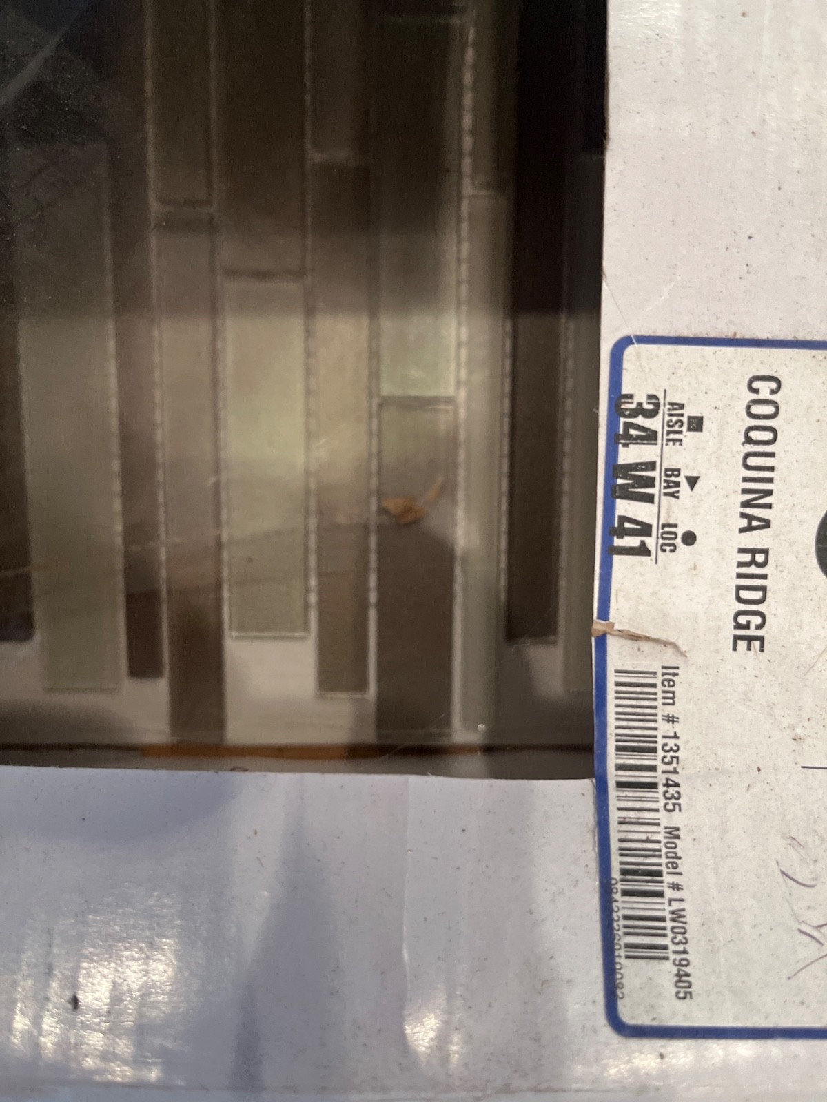 Elida Ceramica Coquina Ridge 12-in x 12-inGlossy Glass/Metal 1058257 Tile