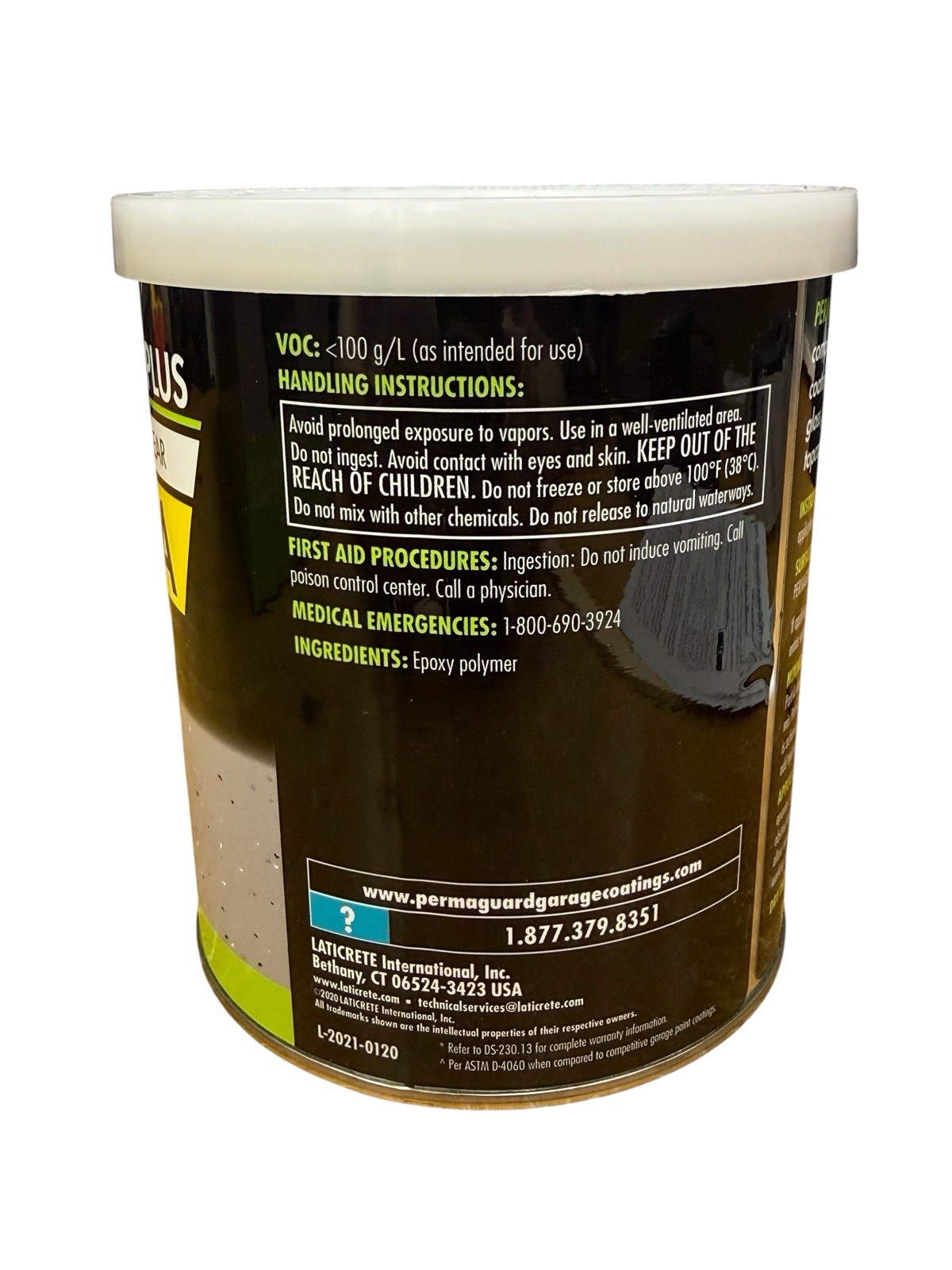 Garage Floor Epoxy Clear Topcoat Kit Gloss 400-500 Sq Ft PermaGuard Plus NEW