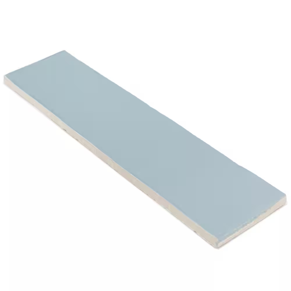 Strait Blue 3 In. X 12 In. 8 Mm Matte Ceramic Subway Wall Tile (22-Piece 5.38 Sq