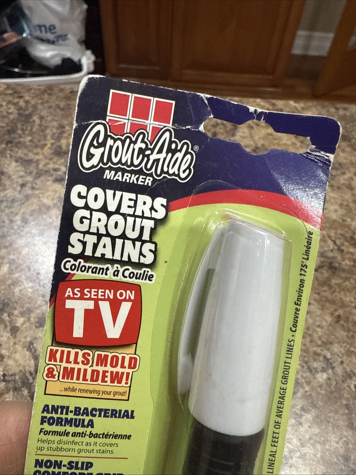As Seen On TV Grout-Aide Marker Kills Mold Mildew Covers Grout Stains Instantly
