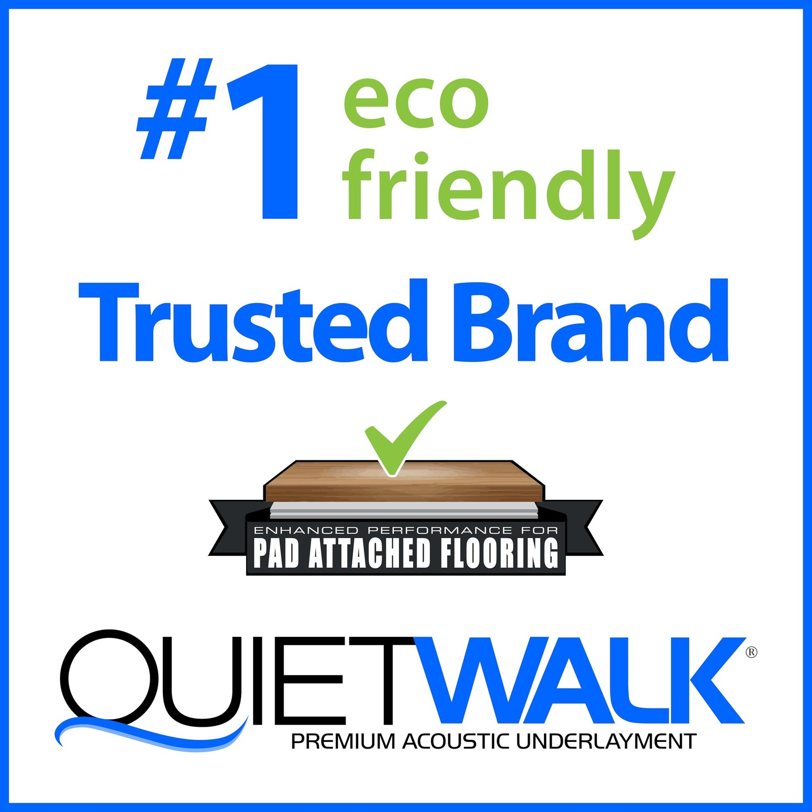 QuietWalk Underlayment 200 sq ft – 3 mm Thick – for Laminate & Hardw