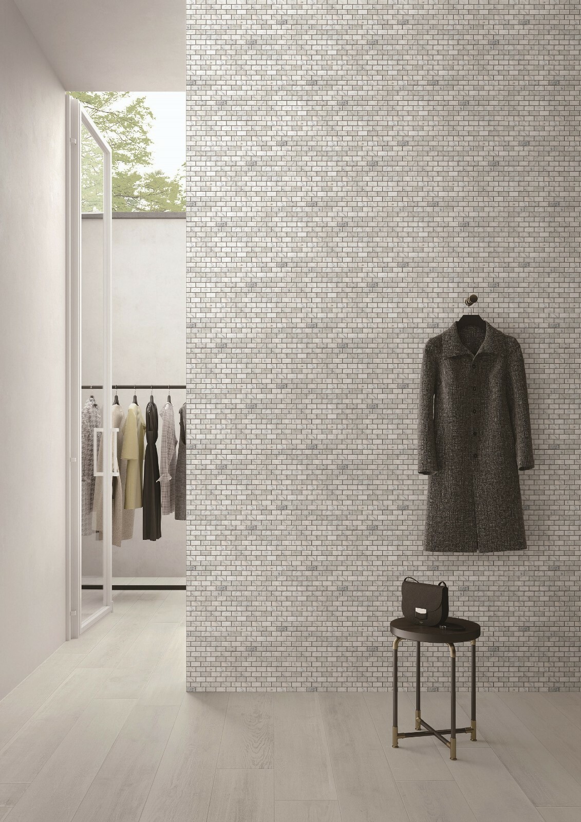 Simple Tile – Marble Mosaic Tile “1”X2″ Brick Collection” Carrara White Polished