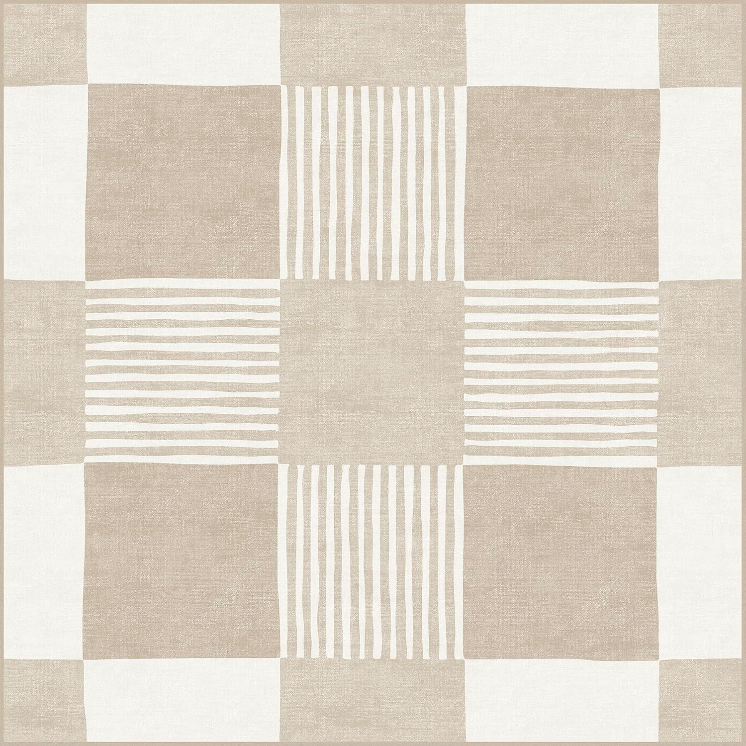 Richmond Peel and Stick Floor Tiles, Beige, Water Resistant, 12 in X
