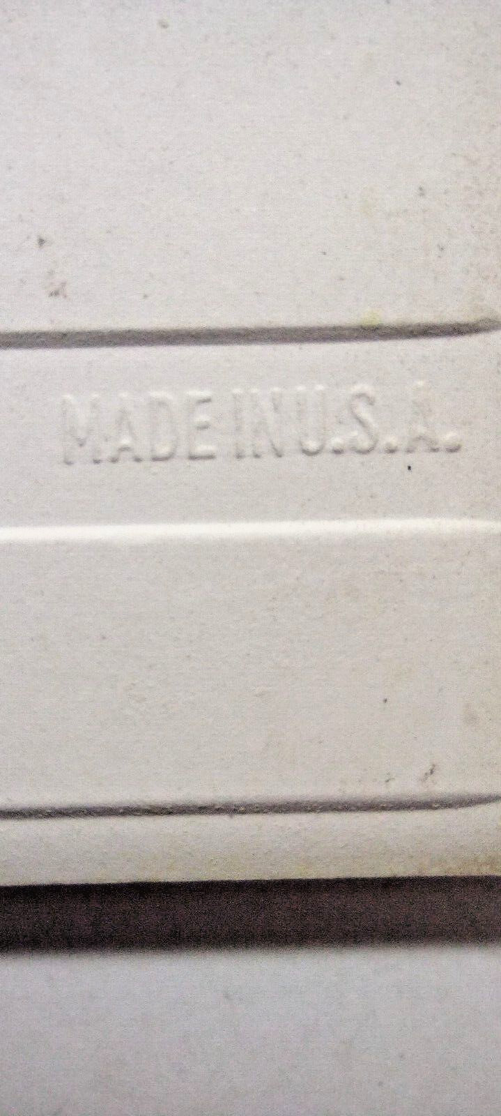 1 Wall Tile Mosaic USA 4-3/8″ Square Semi Gloss Mustard Yellow Ceramic 1950 Vtg