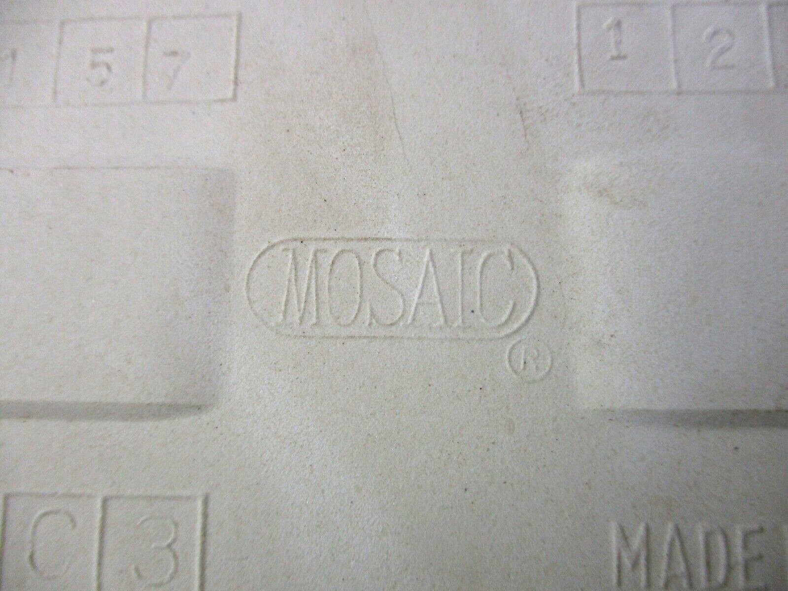 Mosaic USA 4-3/8″ Gloss Brown Specks on Beige 1 Ceramic Wall Tile 1950 Retro Vtg