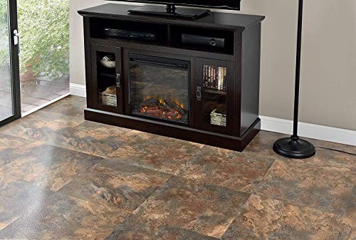 Majestic Self Adhesive 18-Inch Square Vinyl Floor 18″x18″ Rustic Copper Slate