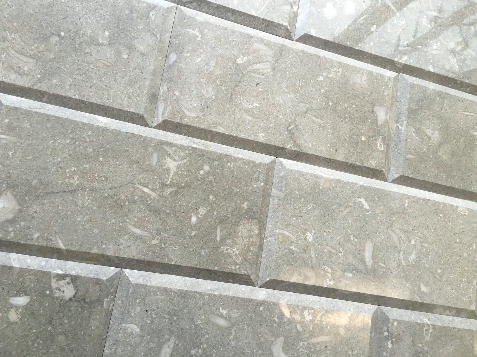 6×12 Seagrass Limestone Polished and Beveled Backsplash Wall Tile Kitchen 1SF