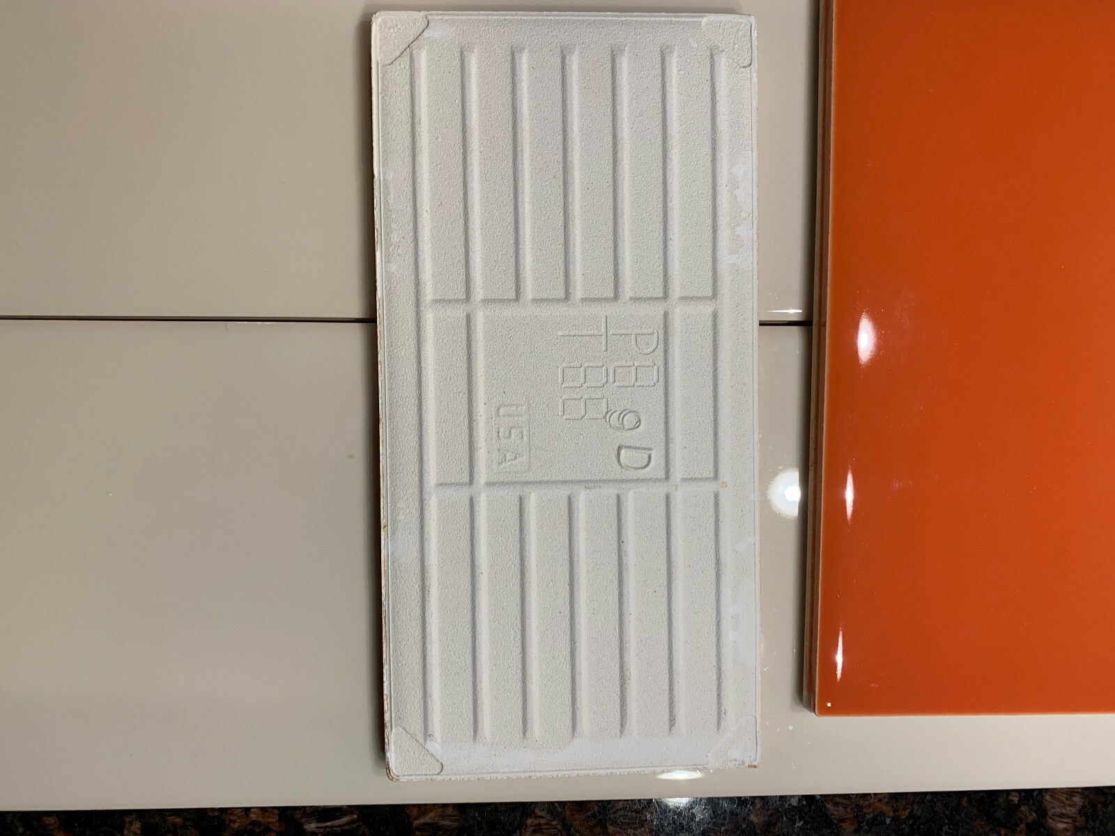 Lot of 8 Tiles Orange Burst Daltile 3×6 Subway QTC136MOD1P Daltile Natural Hues