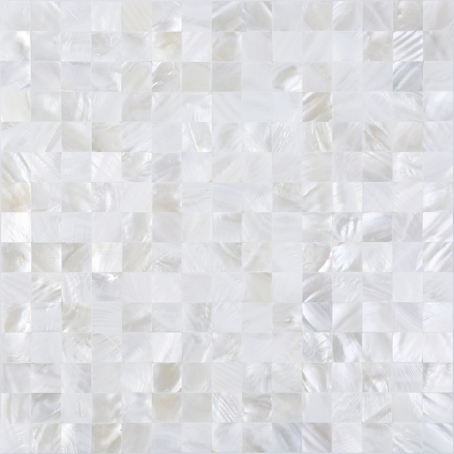 Jhana Tile Peel N Stick 3D Wall Decor Genuine Shell Mosaic, PSSM 101 Super White