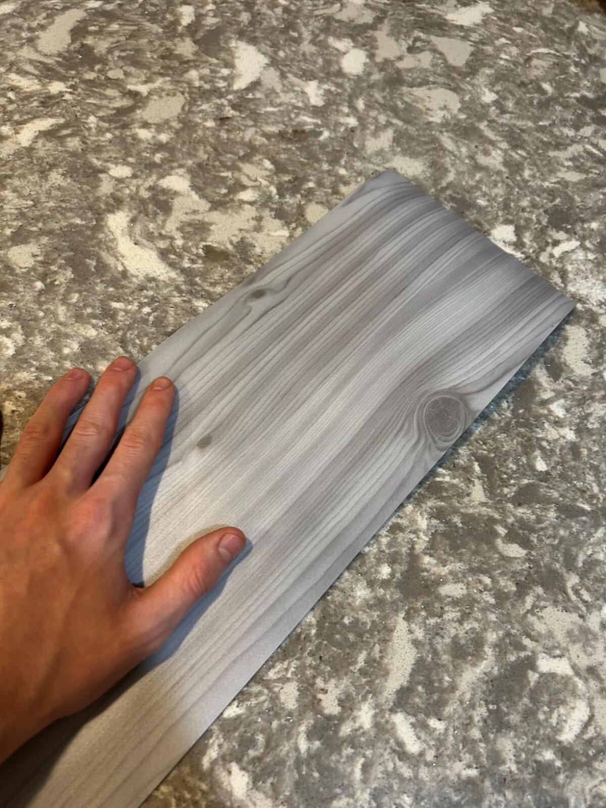 18 Sq. Ft Floor Tiles Peel and Stick Vinyl 36×6″ Self Adhesive Nature Grey 12Pk