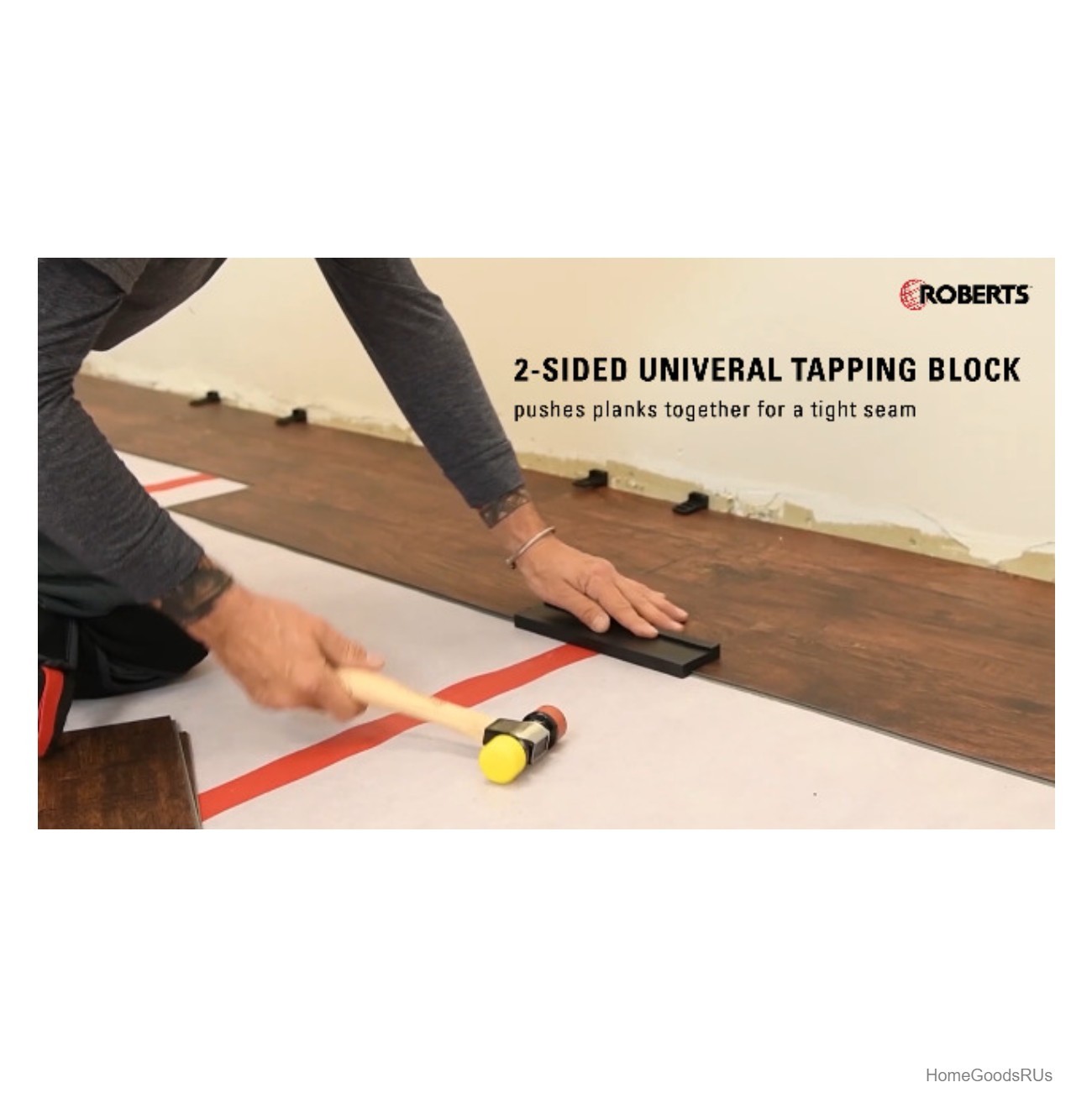 Flooring Installation Kit 30 Spacers Tapping Block Pull Bar Mallet Vinyl