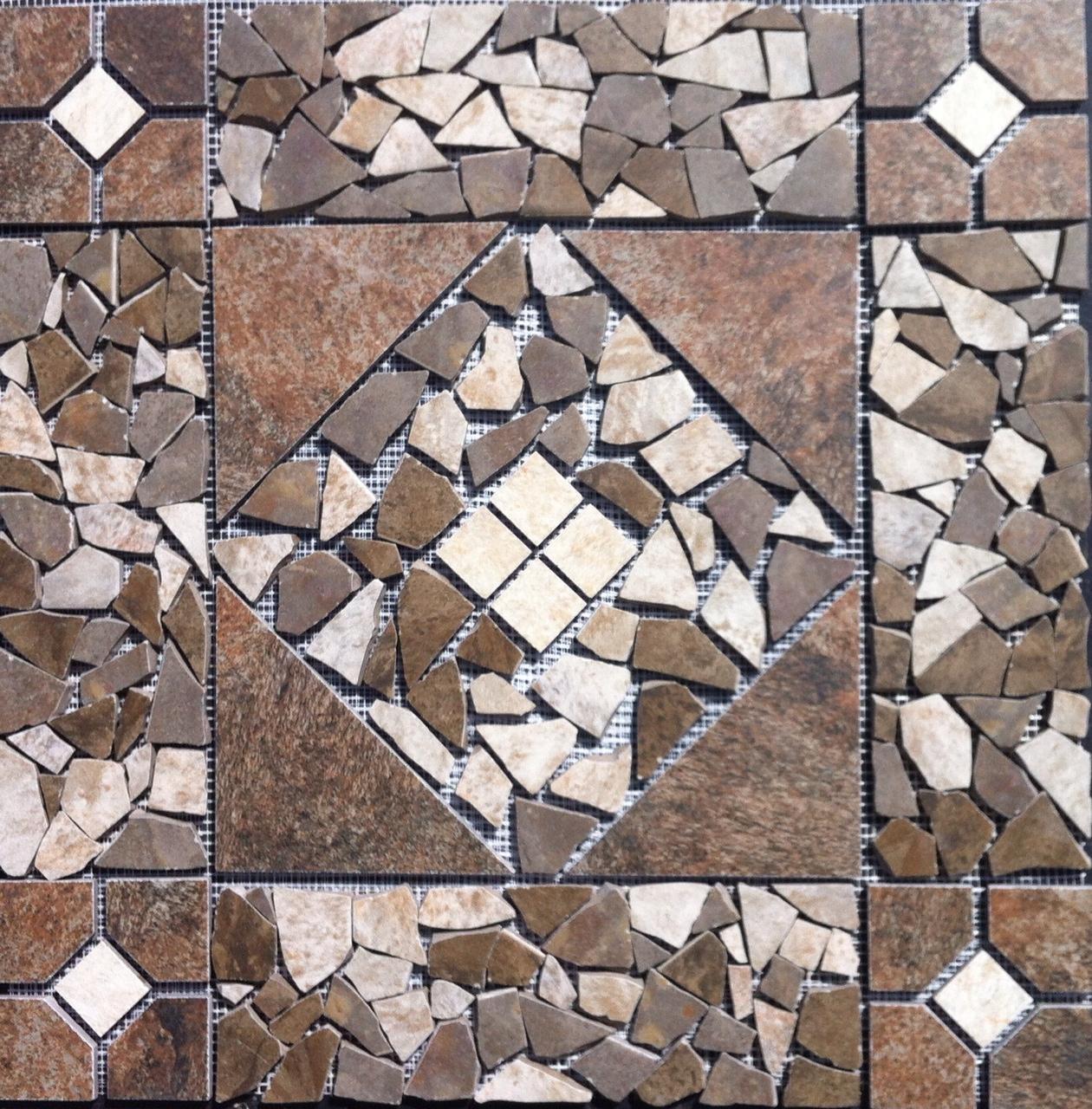 21 9/16″ Tile Medallion – Daltile’s Franciscan Slate tile, floor or wall