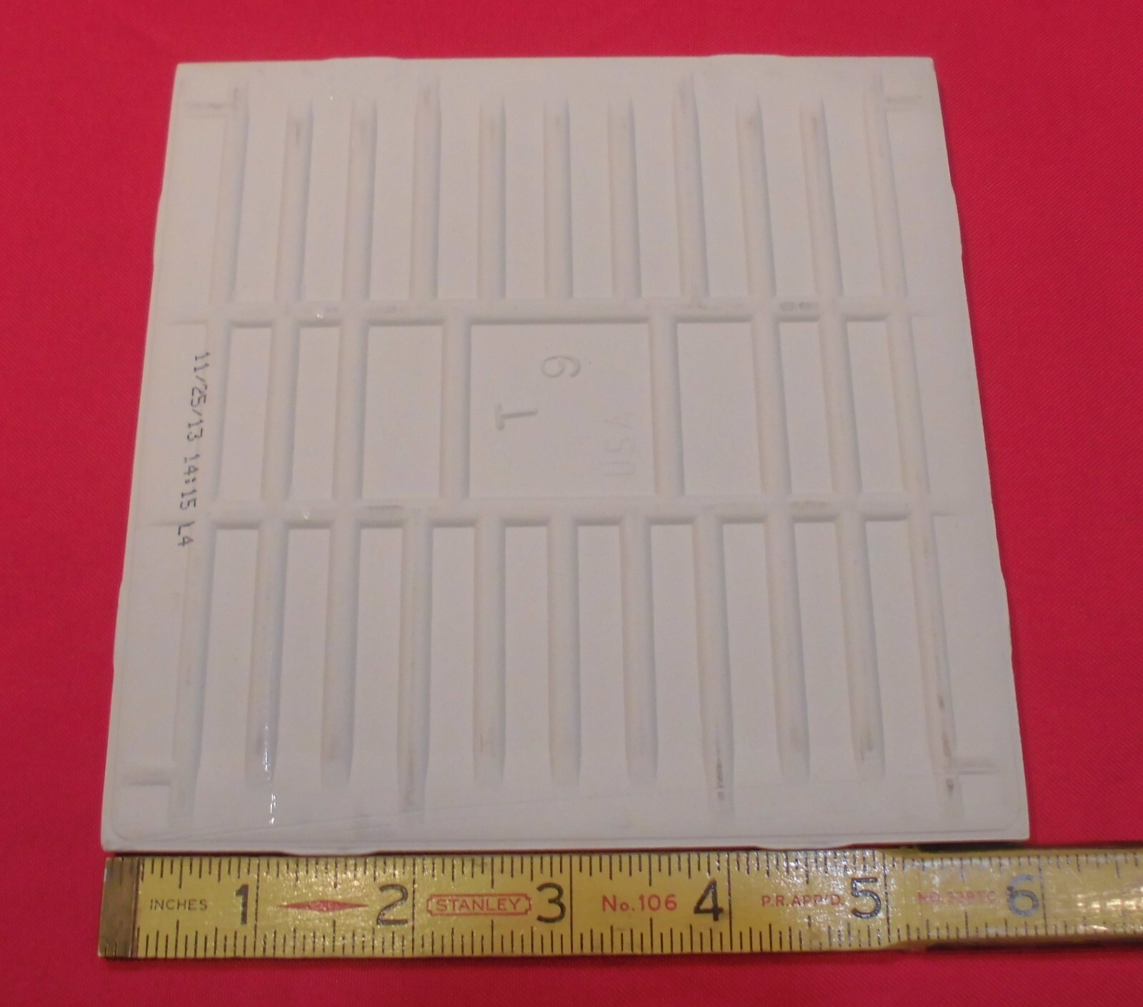 1 pc. Daltile #190 Arctic White: Brilliant Glossy Ceramic Tile 6″ X 6″ NEW
