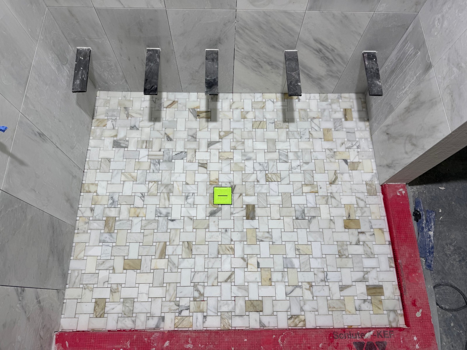 WALK-IN SHOWER 4 Brackets | Floating Shower Bench KERDI-BOARD 2”| L 60 x W16 in