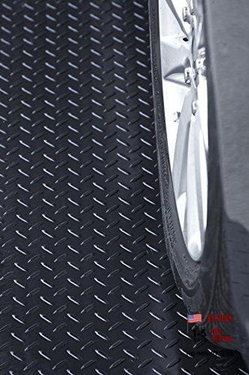 Heavy Duty Garage Floor Runner & Protector Mat – Slip Resistant Diamond Plate