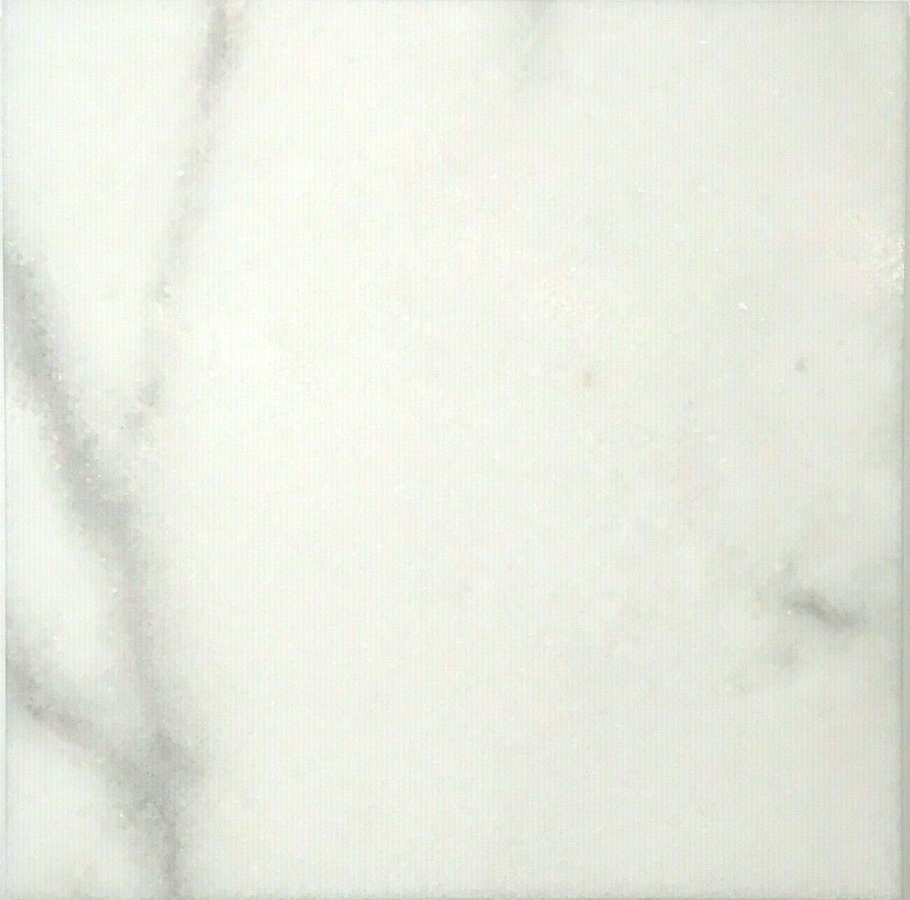 Carrara White 12×12 Honed Straight Edge Marble Tile Wall Backsplash Kitchen Bath