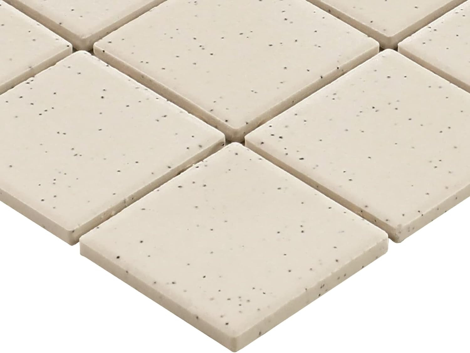 Matte White Porcelain Mosaic Tiles – 12 PC for Floors & Walls