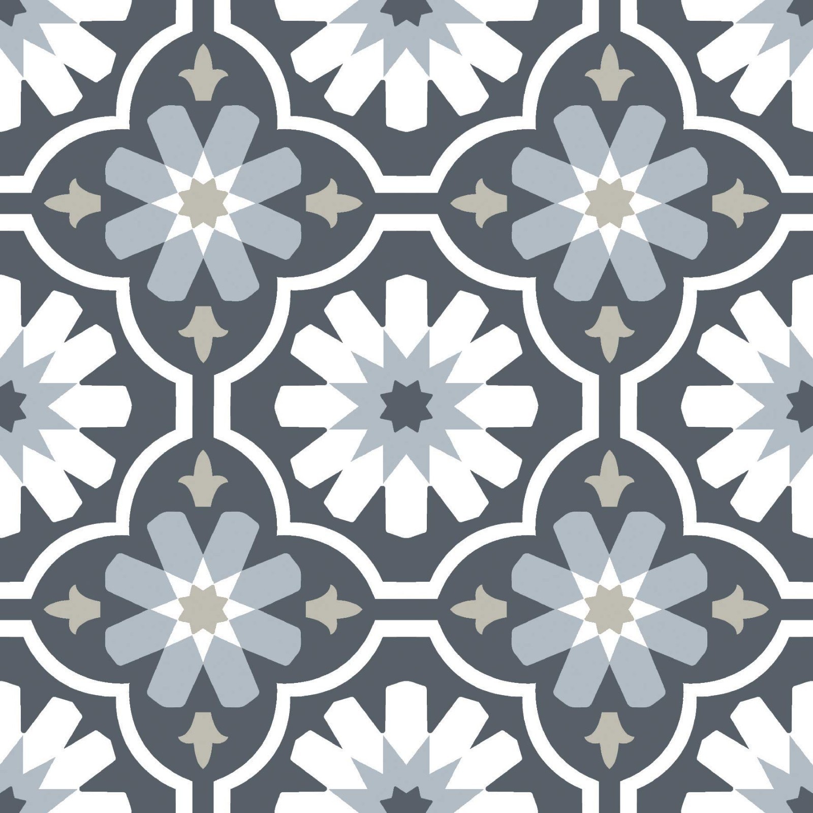 Peel and Stick Floor Tiles, Multicolor Sevilla Design, Easy DIY Home Flooring