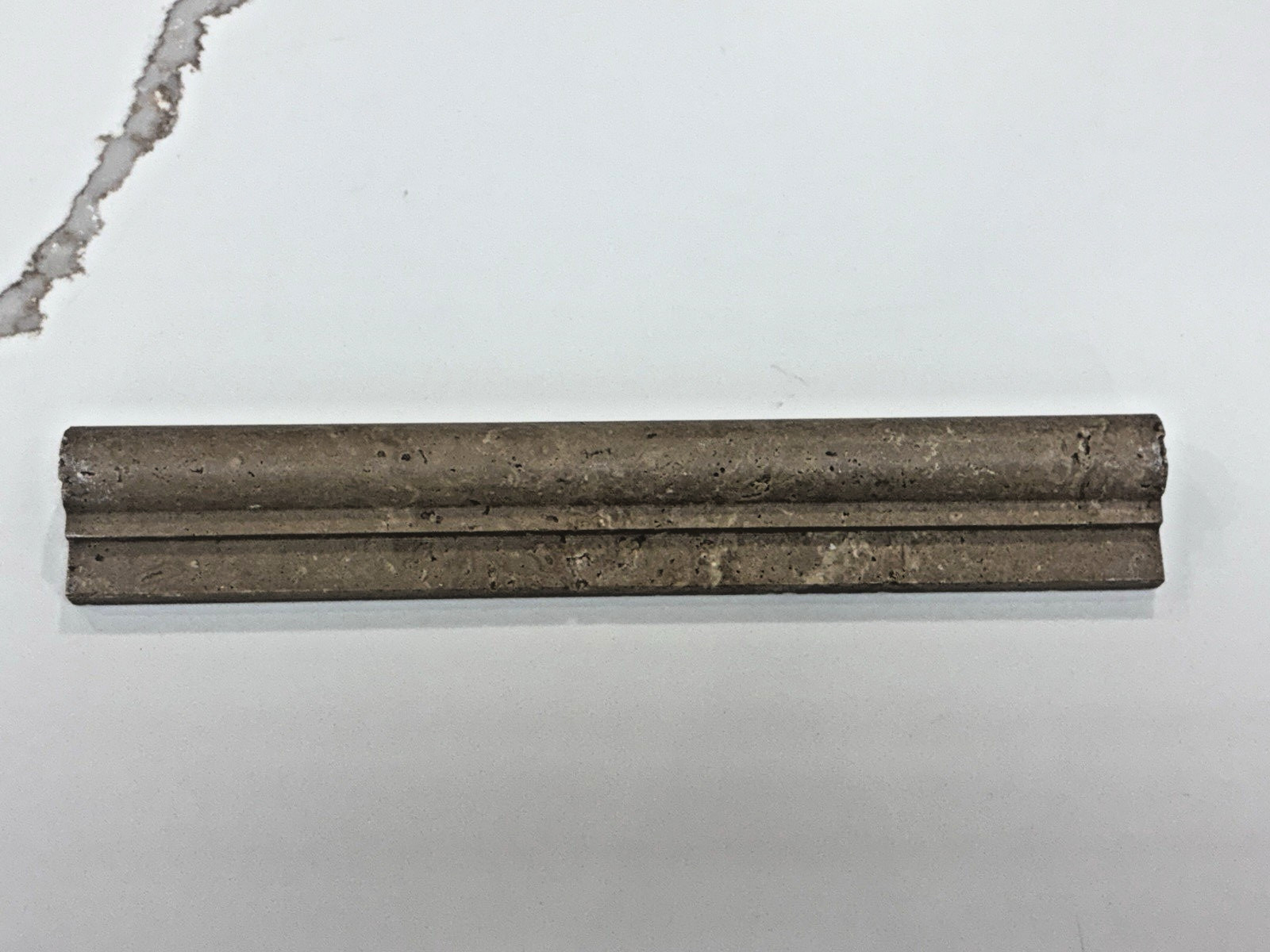 2″ X 12″ Walnut Travertine Chair Rail Ogee Profile Trim Molding Wall Tile