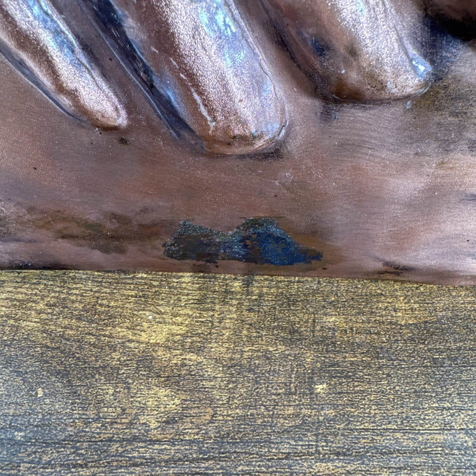 8.5 X 8.5 COPPER PATINA DECORATIVE WALL TILE SEA CONCH SEA LIFE